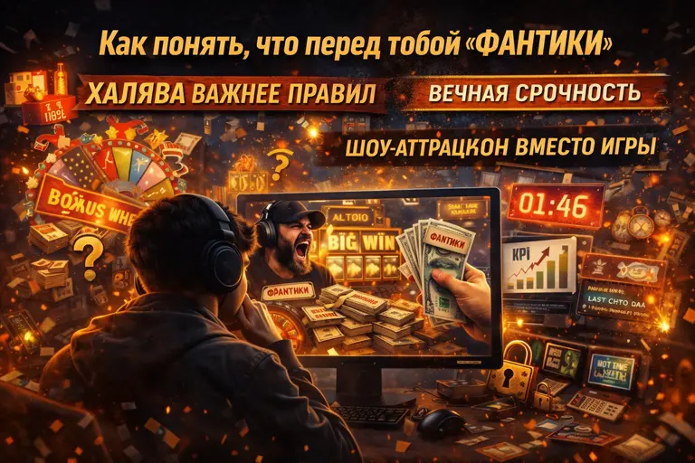 Признаки “фантиков” в казино-стримах: розыгрыши, таймеры срочности и витринные заносы